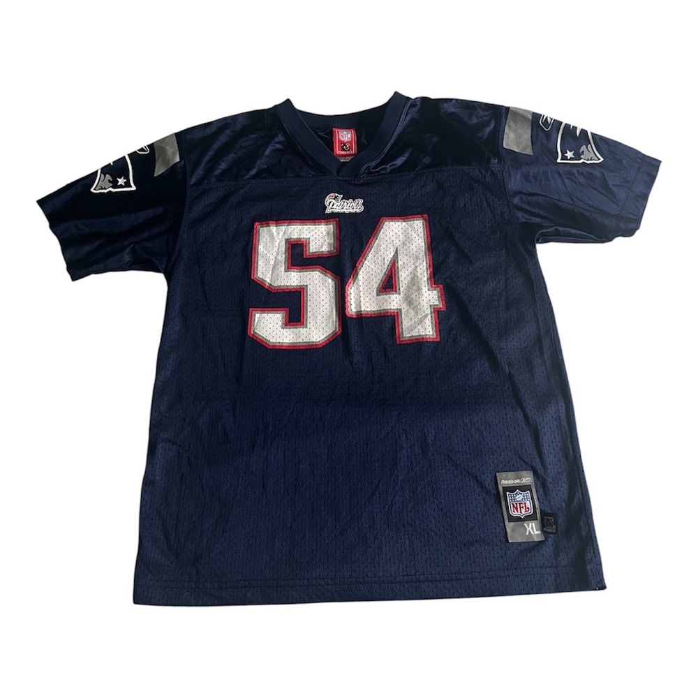 Reebok NFL New England Patriots Tedy Bruschi #54 Jersey Size XL Blue Football